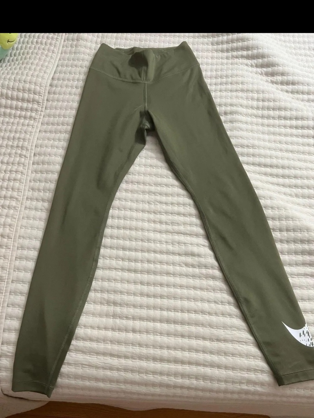 Nike Kids Olive Athletic High-Waist Leggings